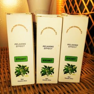 Bergamot 100% Essential Oil 3 X 10ml